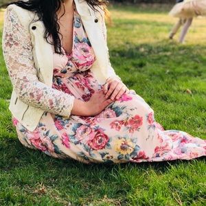 Floral Maxi Long Sleeve Dress